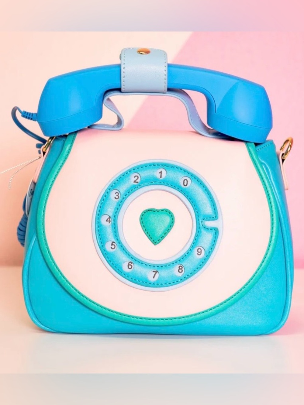 Bewaltz Ring Ring Phone Convertible Retro Style Whimsical Handbag Purse. NEW.